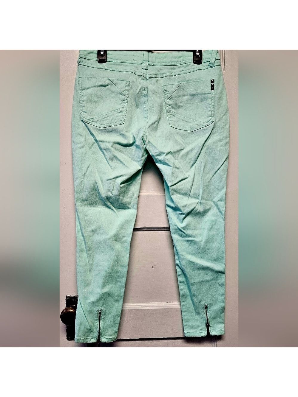 Kardashian Kollection Mint Low Rise Skinny Jeans Size 12 - Picture 5 of 7